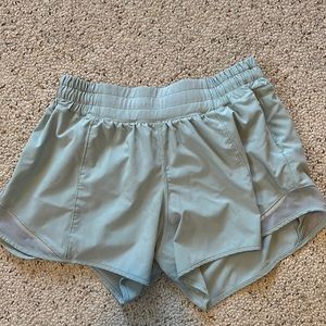 Mint blue Lululemon shorts size 6 tall